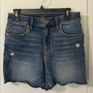 Kut from the Kloth NWOT Dark Wash Distressed Denim High Rise Shorts Size 8